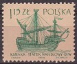 Poland 1963 Ships 1,15 ZT Green Scott 1131. Polonia 1131. Uploaded by susofe